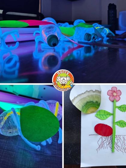 Our "Garden of Light" camp was all about eco-creativity! We learned about plants and then made these awesome glowing garden bugs by upcycling plastic bottles, combining lessons in biology and recycling.