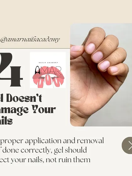 A common misconception: gel itself doesn't damage your nails. Improper application and, more importantly, improper removal are the real culprits.