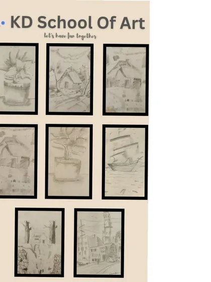 More amazing pencil drawings from my students. It's wonderful to see them apply shading and composition techniques to different subjects like buildings, plants, and boats.