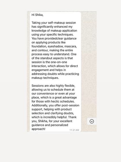 Shikha Agarwal - Personal Self-Makeup Classes Hear From My Students photo 35