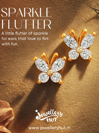 Let your style take flight with these dainty butterfly studs. Perfectly petite and endlessly charming, they add a touch of whimsy to your everyday look.