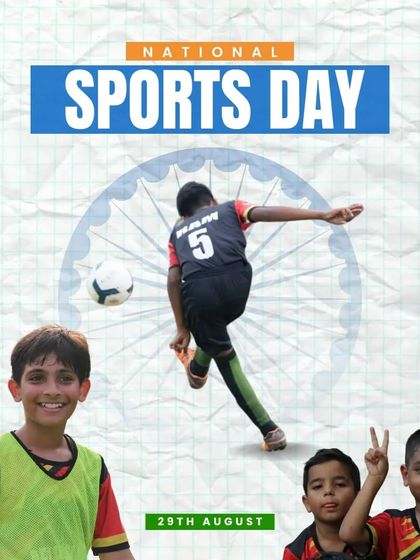 Celebrating National Sports Day and the joy of playing the beautiful game.