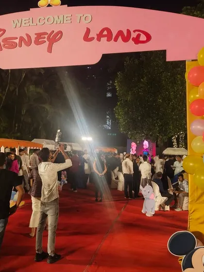 We bring grand visions to life, like this "Disneyland" themed corporate annual day celebration. Our team is equipped to handle large-scale, creative events with professionalism.