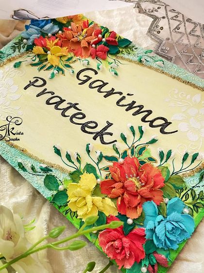 Jashn-e-Kala by Sakshi - Custom Russian Sculpture Decor Personalized Nameplates photo 30