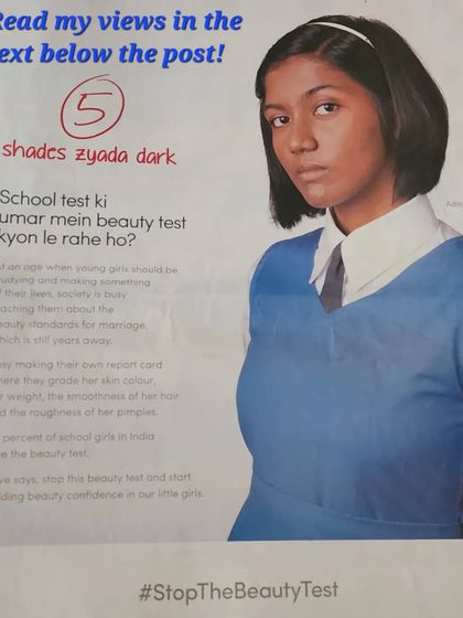 I strongly support the #StopTheBeautyTest campaign. As a dermatologist, I believe in promoting healthy skin, not chasing an unrealistic standard of "flawless" or "fair" skin. True beauty lies in confidence and health.