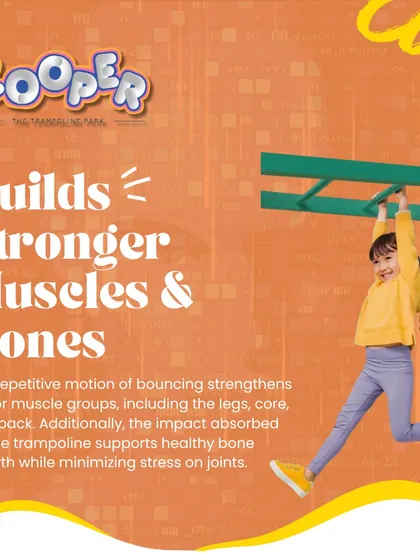 Our activities, like the monkey bars, are designed to build stronger muscles and bones while being incredibly fun.