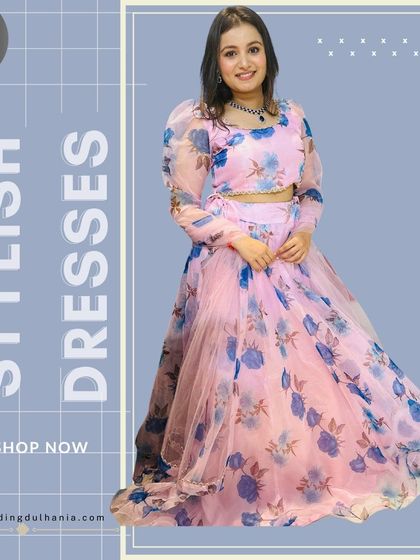 Showcasing my new collection of stylish printed and embroidered lehengas. I always bring in fresh designs to keep up with the latest trends.
