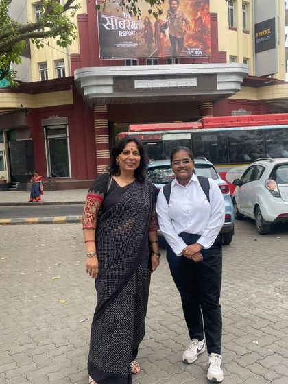 With a law student during our voter awareness walk. It is my firm belief that lawyers and law students have a special duty to uphold and promote democratic values.