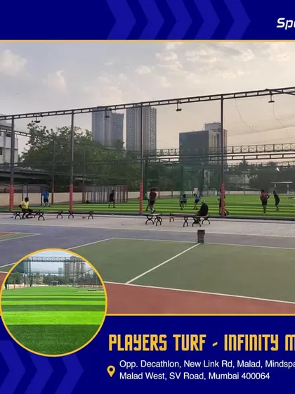 Players Turf at Infinity Malad is another great option for pickleball enthusiasts in Mumbai. Their outdoor turf provides a fantastic playing experience.