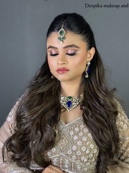 Deepika Makeup and Hair - Professional Makeup & Hair Academy Elegant North Indian & Fusion Bridal Styles photo 6