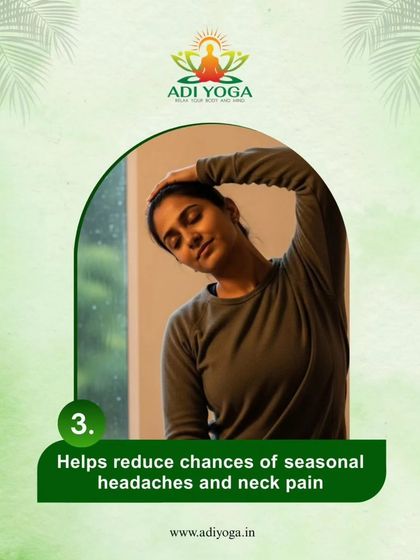 This simple neck stretch can help reduce the chances of seasonal headaches and neck pain. It's a gentle way to release tension built up from stress or sitting for long hours.