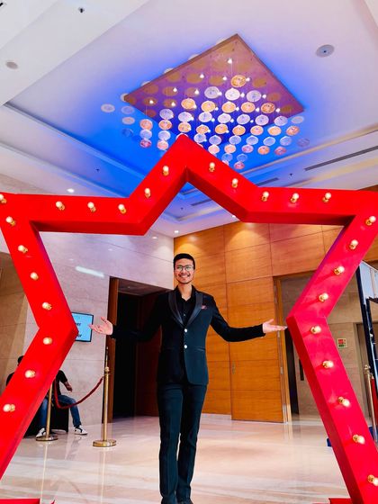 Ready to bring the magic. A great event setup always adds to the atmosphere of the performance.