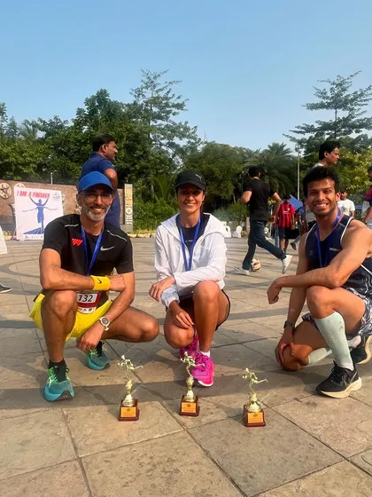 A proud coach moment, seeing my runners with their well-deserved trophies. Each award represents months of hard work, discipline, and the courage to push beyond their comfort zones.