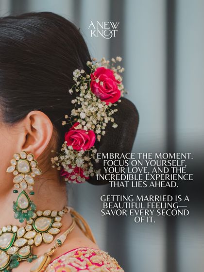 A series of advice graphics for brides-to-be, emphasizing the importance of choosing the right planner and embracing the joy of the journey.