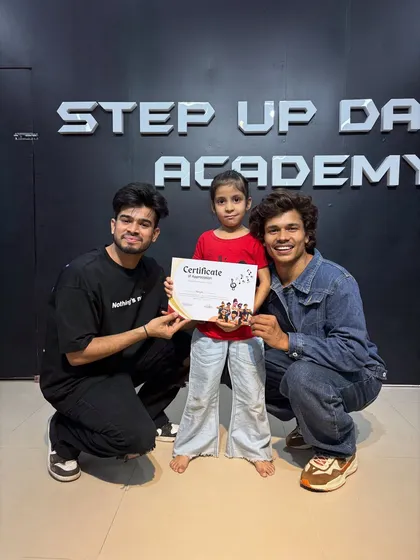 Even our youngest students, like Kavya, complete the intensive training and earn their certificate.