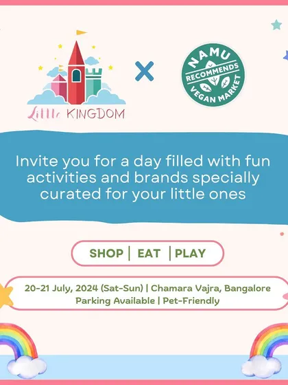 An invitation to a day filled with fun activities and curated brands, held in partnership with Namu Recommends Vegan Market.