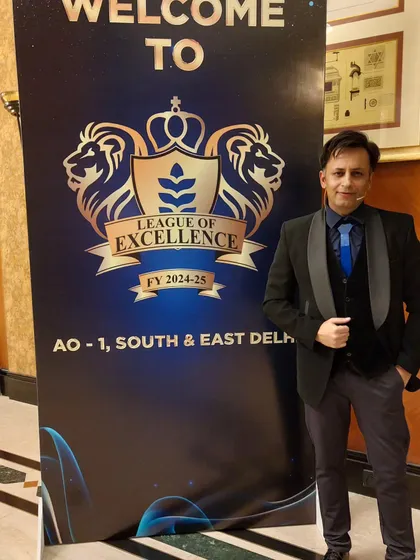 At the SBI Life Insurance 'League of Excellence' event. There's no buzz quite like performing for a live audience.