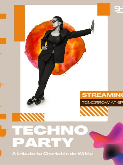 The official announcement for my techno party mixtape, paying tribute to Charlotte de Witte. This highlights my range as an artist who is comfortable with both commercial and underground music.