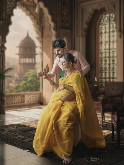 This is more than a photograph. It's a piece of art celebrating your heritage and the new life you are bringing into the world. We created this royal, painterly look to blend tradition with the timeless story of family.