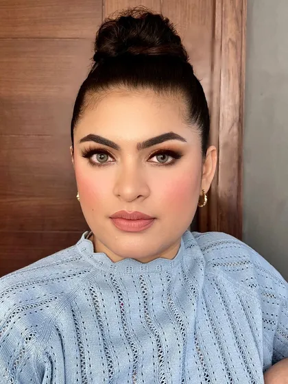 A full look created using products from Character Cosmetics.