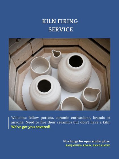 For fellow potters, brands, or ceramic enthusiasts who don't have their own kiln, we offer professional firing services. We can handle bisque, low, mid, and high range glaze firings in our electric kiln.
