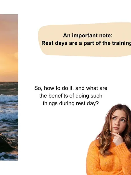An important note for all athletes: rest days are a part of your training, not a break from it.