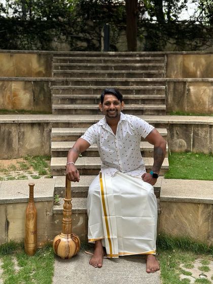 Wishing everyone a happy and healthy Onam. Here I am in my traditional mundu with my Gada and Mugdar, celebrating my Kerala heritage.