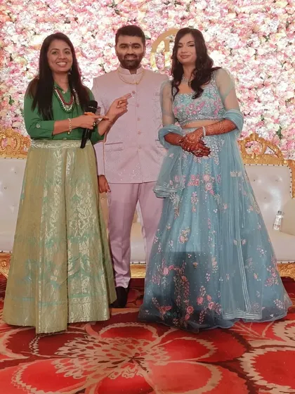 With the second beautiful couple, Sejal and Siddhesh. It was a joy to celebrate their union.