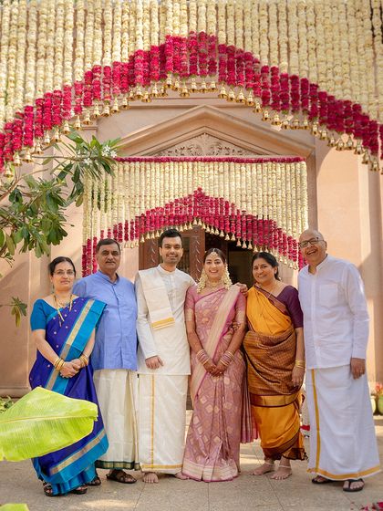 South Indian Bridal Drapes photo 16