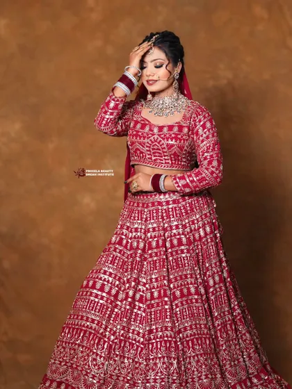The full bridal look in all its glory. I work to ensure that the makeup enhances the bride's presence, making her the undeniable center of attention.