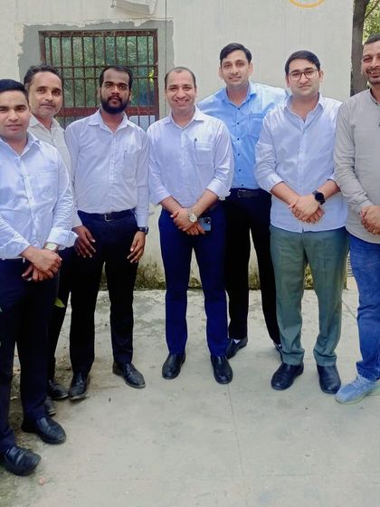 A group of lawyer friends. The caption rightly says to find friends like Krishna, who guides you to victory, and Karna, who fights for you even when you are wrong.