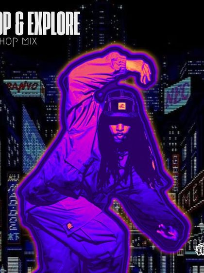 The cover for my "Loop & Explore" hip-hop mix. This tape is dedicated to all the DJs and dancers around the world, a true audio collage of the music that inspires me.