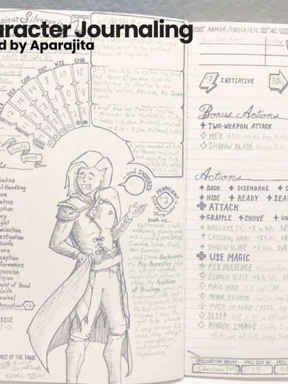 A great way to know your character is to live in their head. This workshop introduced "Character Journaling," using the format of a D&D character sheet as a fun analogy for building a detailed profile of a fictional person.