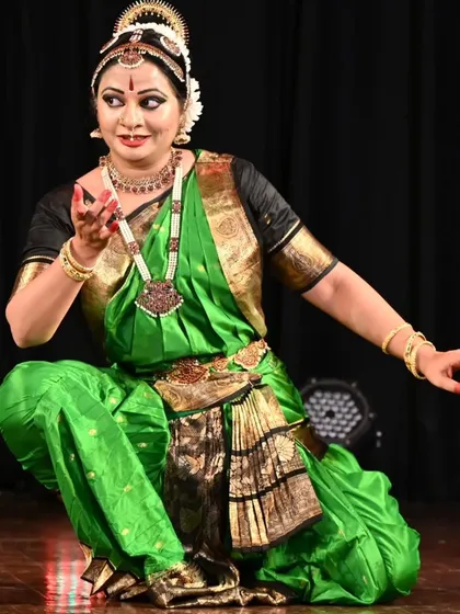 Abhinaya Nagajothy showcasing the grace and dynamism of the Kuchipudi style. Her performance was a wonderful addition to our World Dance Day celebrations.
