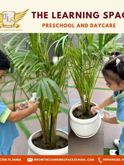 On World Environmental Health Day, our little explorers learned to care for our planet by watering plants, a simple act that teaches great responsibility.
