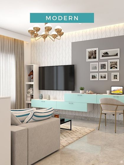 DesignCafe - Custom Modular & Space-Saving Furniture Spaces for Connection: Living & Dining Rooms photo 82