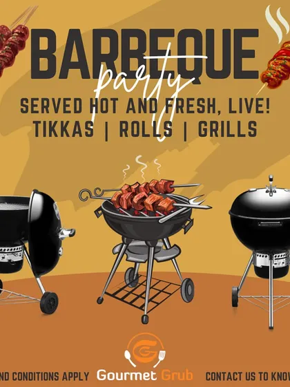 Liven up your party with a live barbecue station. I serve freshly grilled tikkas, rolls, and grills, providing a scintillating and delicious experience for your friends and family.