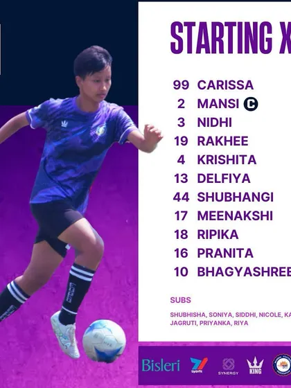 Our starting XI for match number 3.