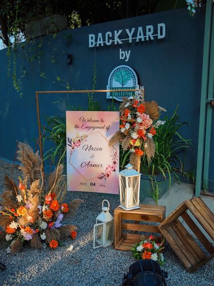 Explore the charm of The Backyard by FHC. These images showcase various setups for intimate events, from wedding ceremonies under a transparent canopy to lively birthday parties and elegant engagements. This space is designed for close-knit celebrations.