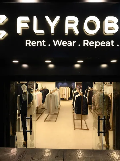 Welcome to our store. This is where you can try on your favorite looks and get personalized styling advice. Our tagline says it all: Rent. Wear. Repeat.
