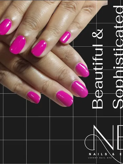 A bright and beautiful fuchsia. This vibrant pink is perfect for summer or anytime you want a cheerful pop of color.