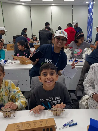 A snapshot from a jam packed summer workshop. This is the scene we love: a room full of kids, totally absorbed in building, learning, and having fun together. This is where curiosity turns into confidence.