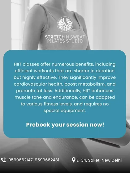 HIIT classes are short, efficient, and highly effective. They boost metabolism, improve cardiovascular health, and promote fat loss.
