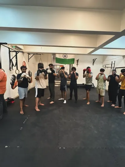 Our morning MMA batch, starting the day with strength, skill, and discipline.