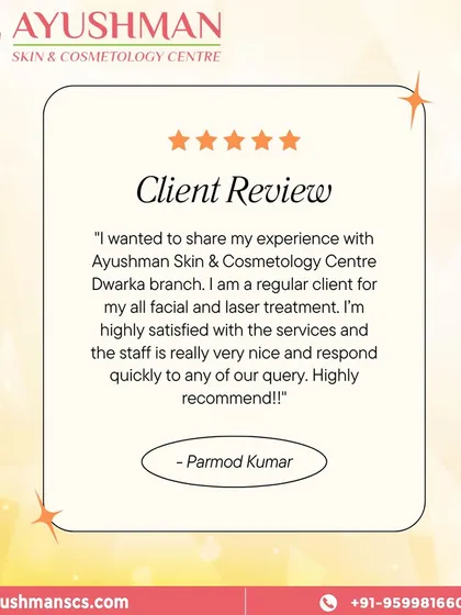 The trust and satisfaction of our clients are our greatest achievements. This five star review from a regular client highlights our commitment to excellent service, responsive staff, and effective facial and laser treatments that deliver results you can count on.