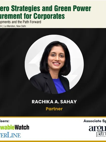 I was a featured speaker at the 'Net Zero Strategies and Green Power Procurement for Corporates' conference. My session focused on the legal and regulatory aspects of corporate net-zero strategies and how to navigate them effectively.