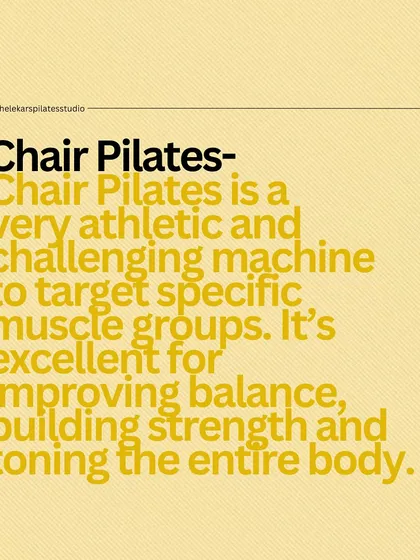The Pilates Chair is an athletic and challenging machine. It's excellent for improving balance, building strength, and toning the entire body.
