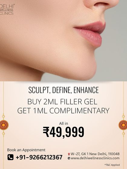 Sculpt, define, and enhance your features with our special offer on dermal fillers. This package is perfect for anyone looking to restore volume or add definition to their lips, cheeks, or jawline.