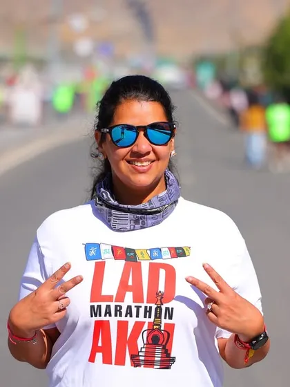 A proud finisher at the Ladakh Marathon. My training programs are designed to get you to the finish line of your goal race, no matter how ambitious.