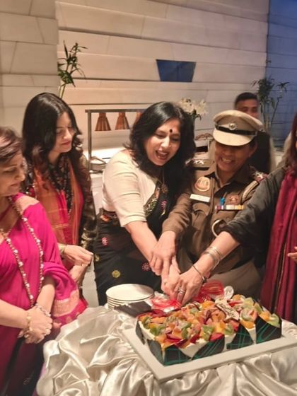 Celebrating the award with fellow empowered women. Moments like these are a collective victory for our cause.